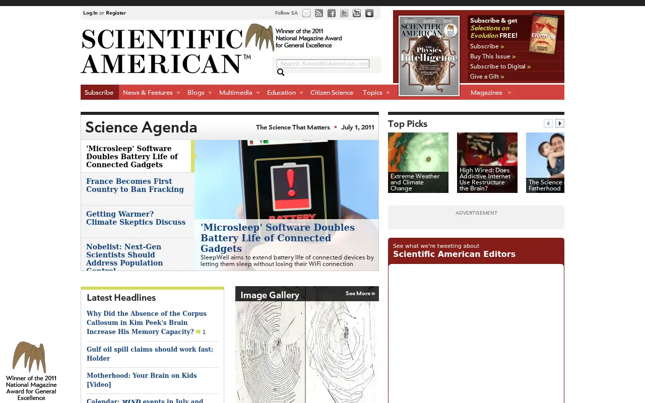 scientificamerican.com on July 1, 2011