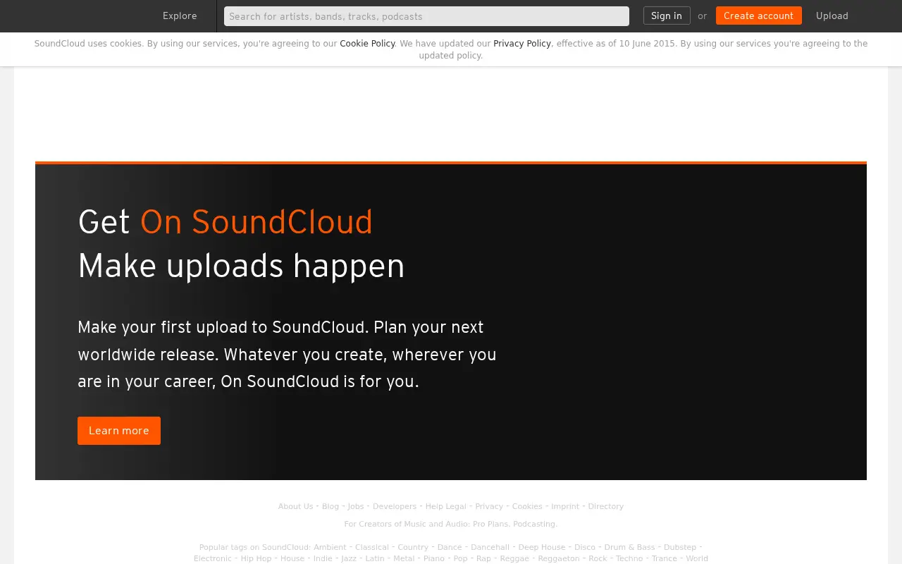 soundcloud.com on July 1, 2015