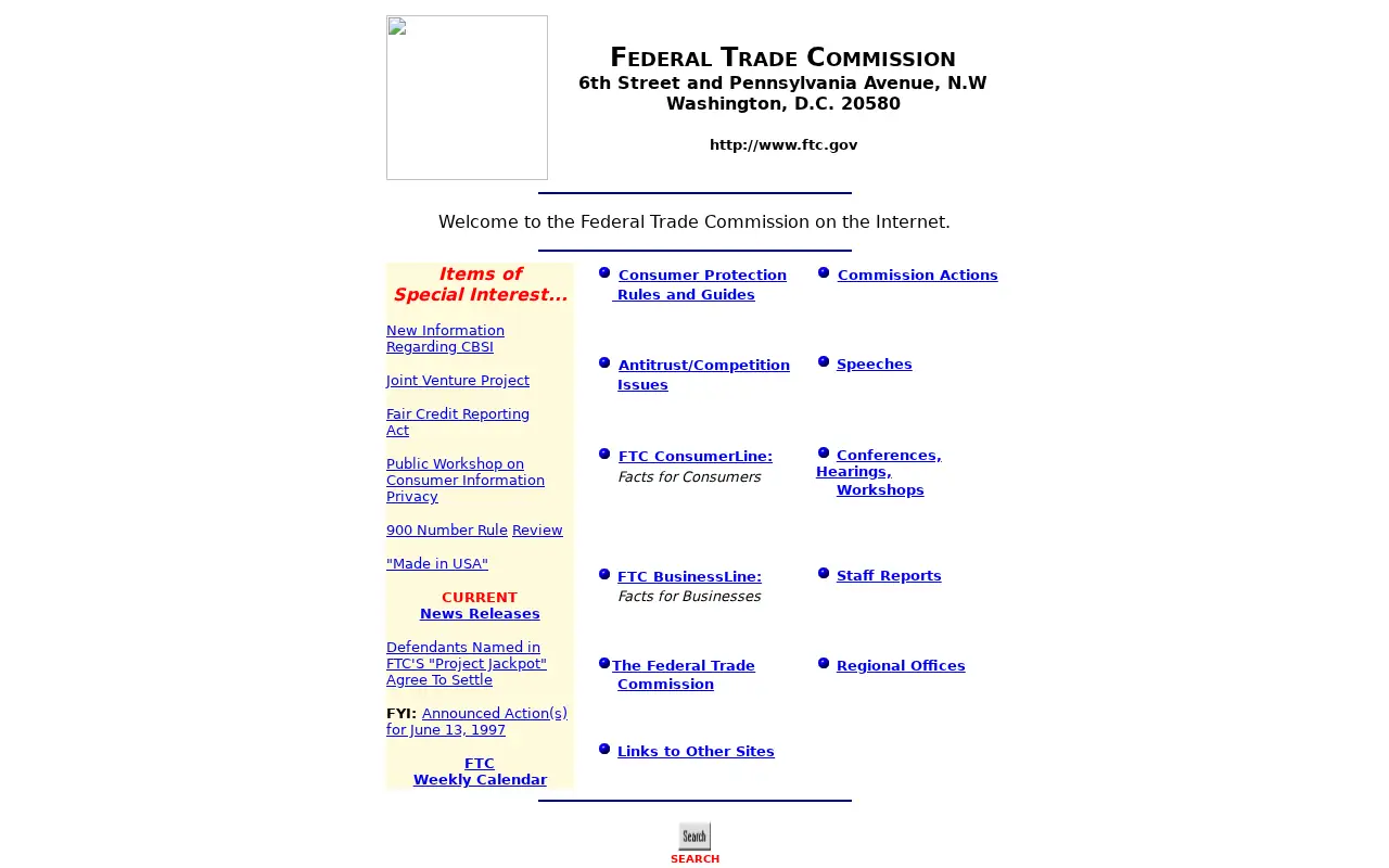 ftc.gov in 1997