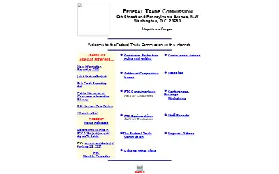 ftc.gov in 1997