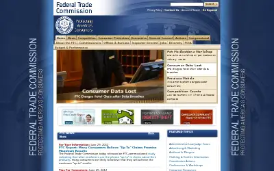 ftc.gov in 2012