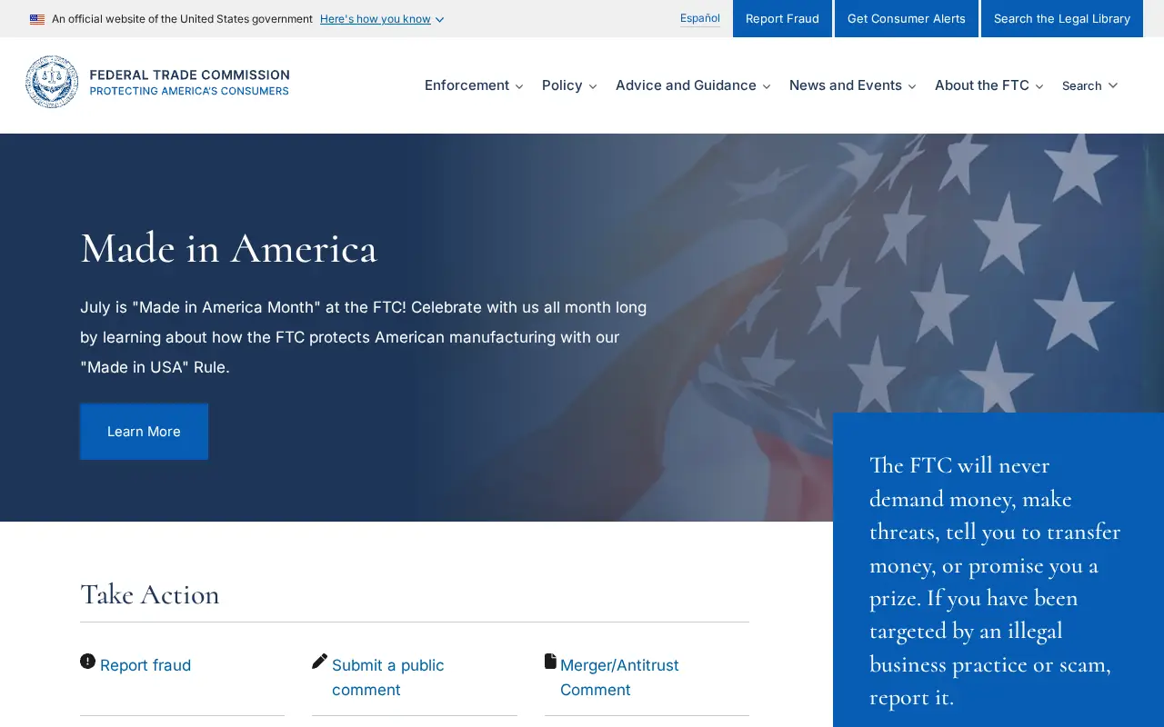 ftc.gov in 2025