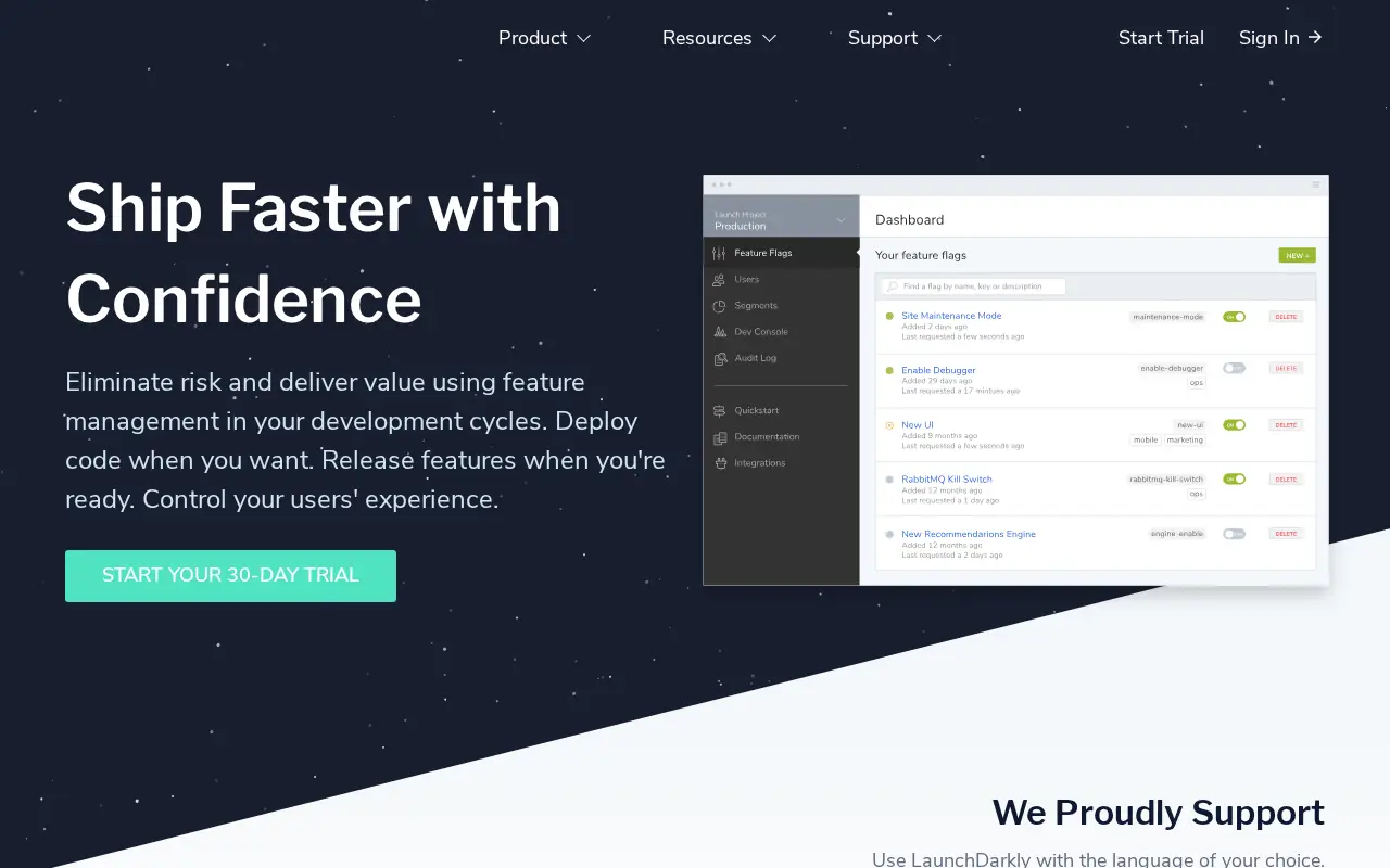 launchdarkly.com in 2018