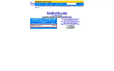 android.com in 2000