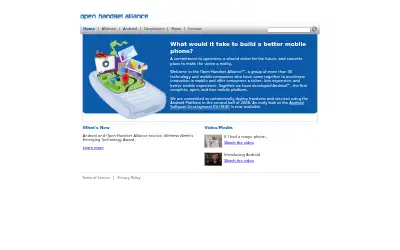 android.com in 2008