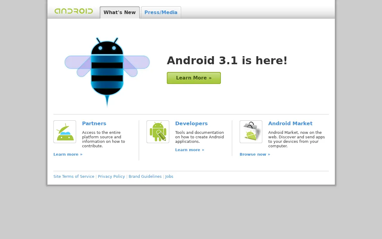 android.com in 2011
