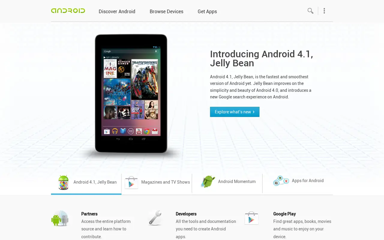 android.com in 2012