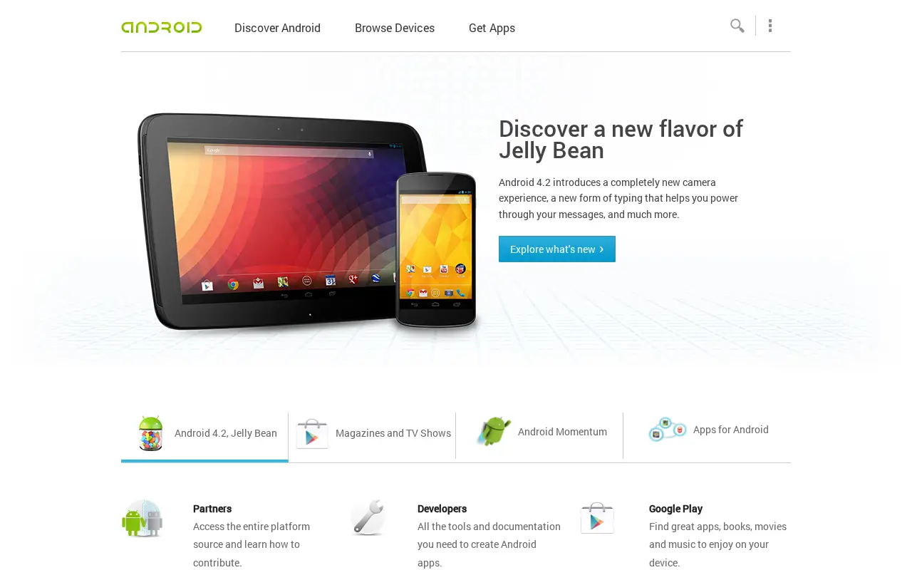 android.com in 2013