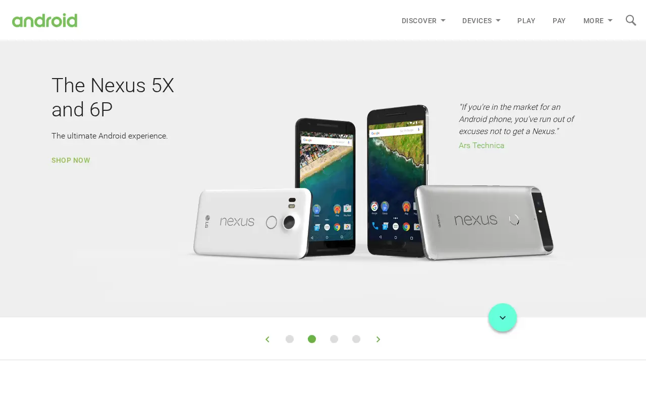 android.com in 2016