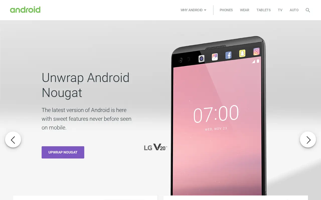 android.com in 2017
