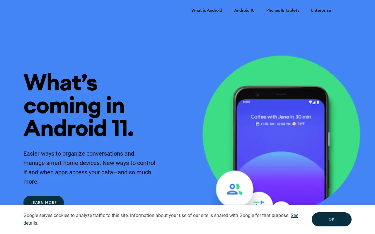 android.com in 2020