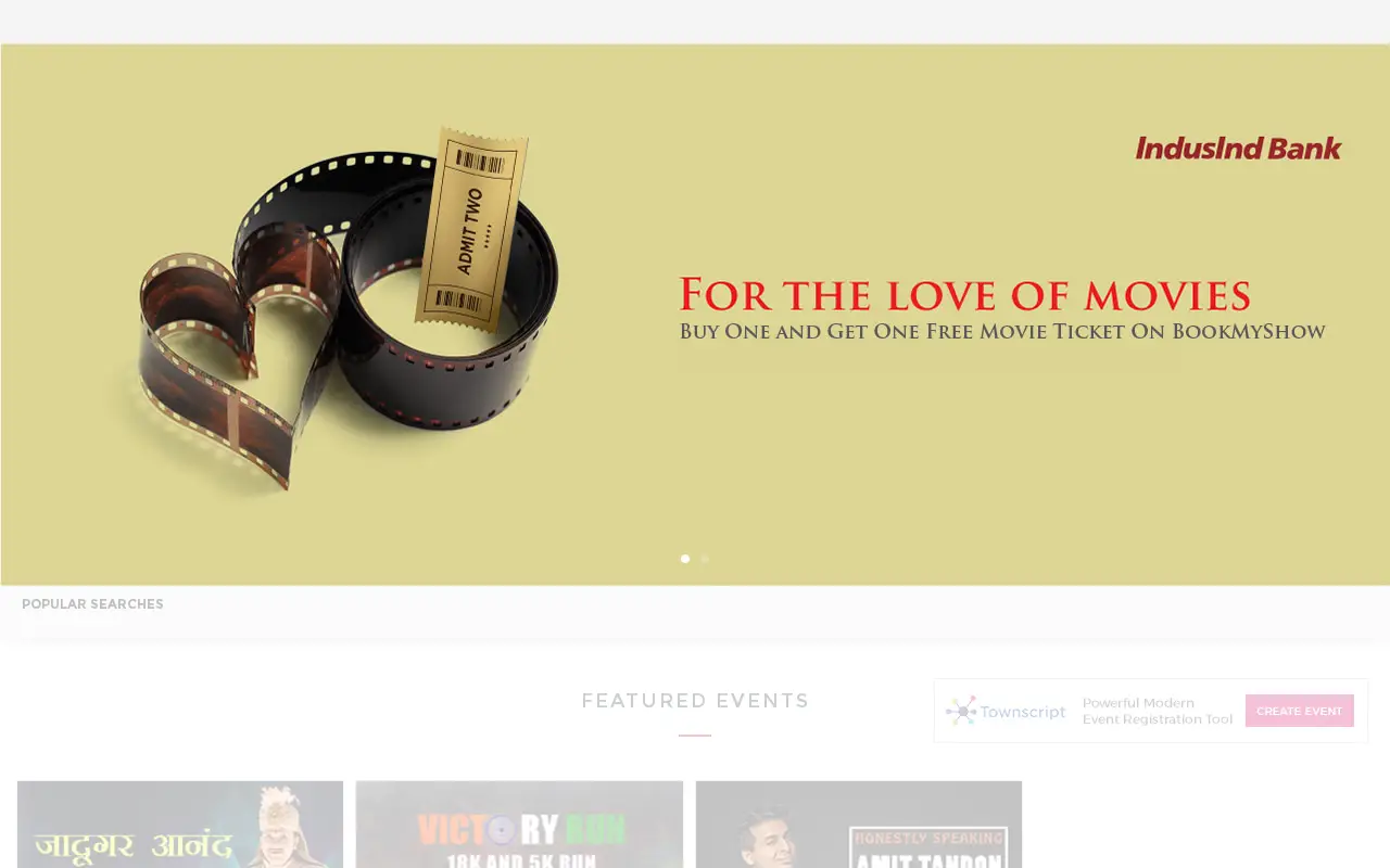 bookmyshow.com in 2017