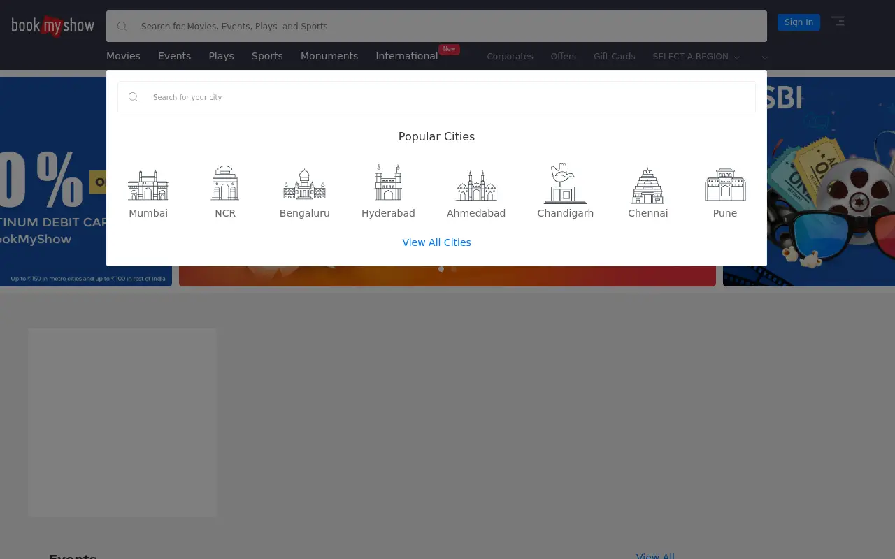 bookmyshow.com in 2018