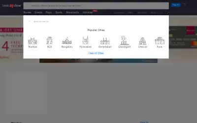bookmyshow.com in 2019
