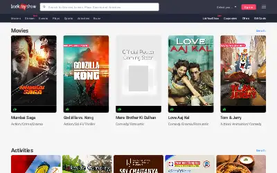 bookmyshow.com in 2021