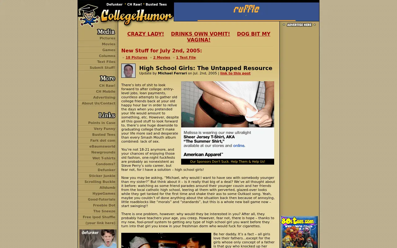 collegehumor.com in 2005