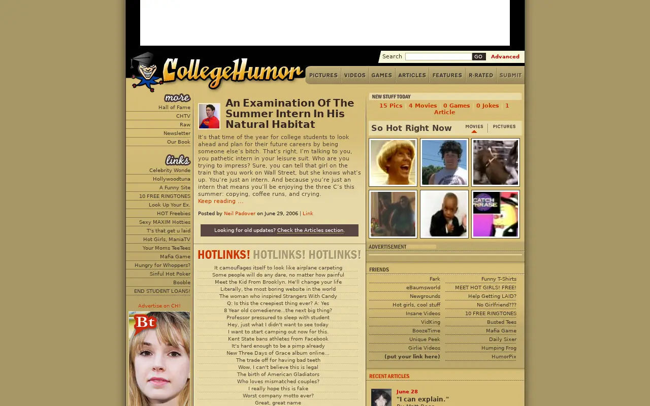 collegehumor.com in 2006