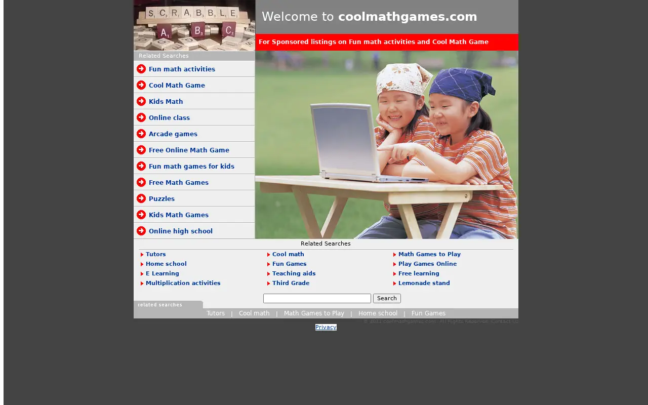 coolmathgames.com in 2011