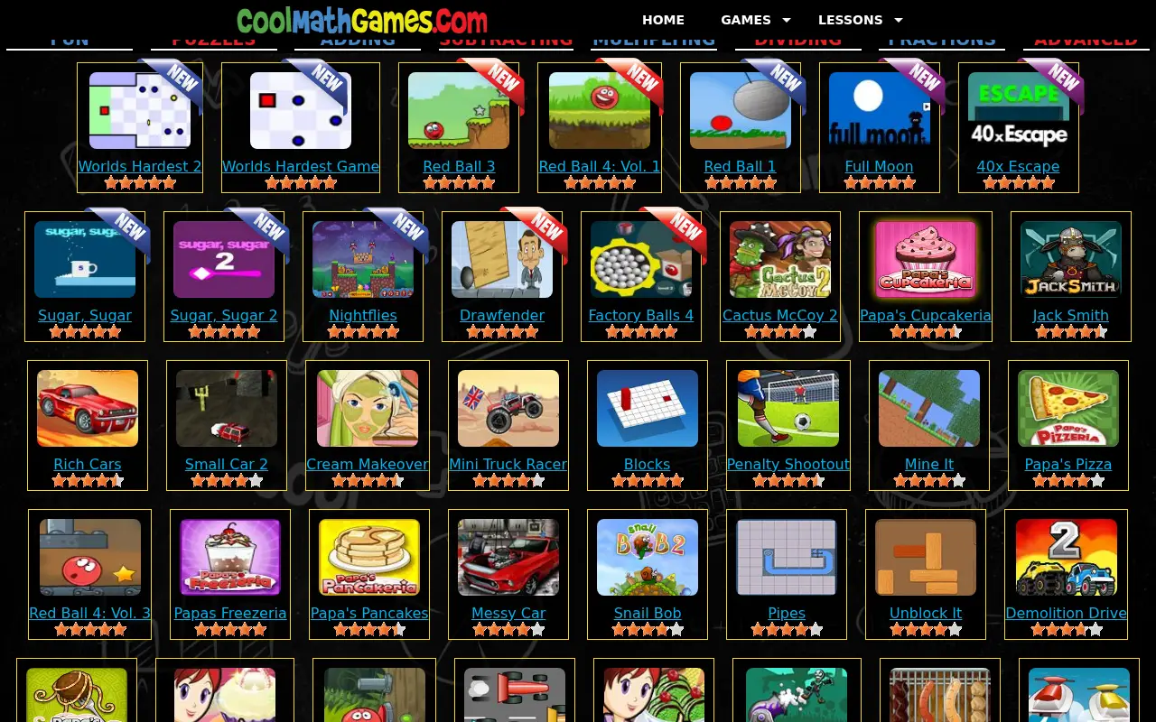 coolmathgames.com in 2014
