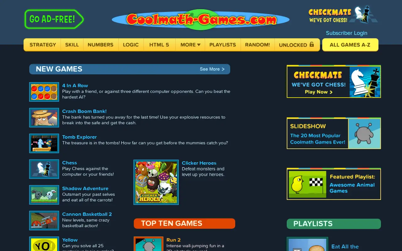coolmathgames.com in 2017