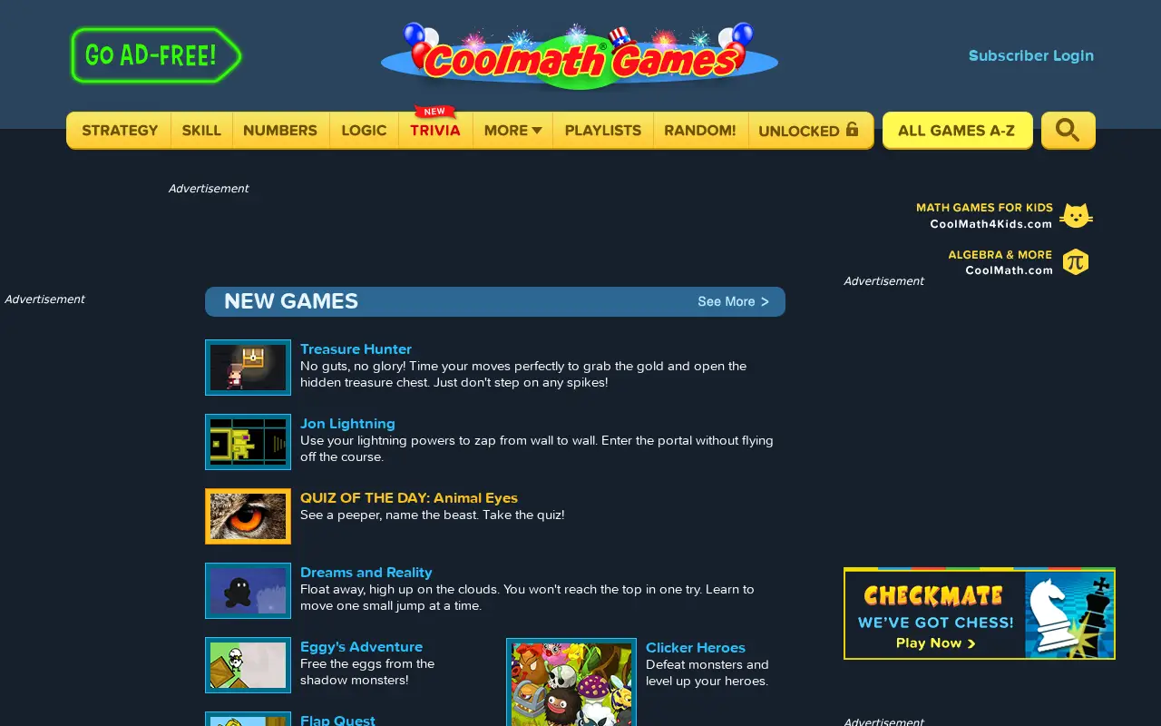 coolmathgames.com in 2018