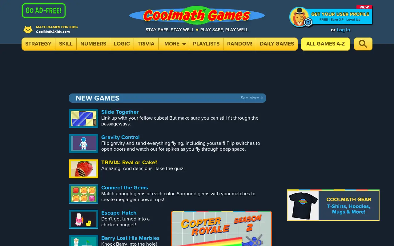coolmathgames.com in 2020