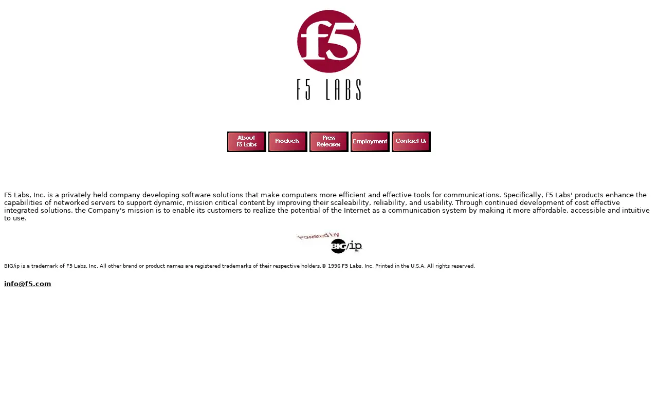 f5.com on April 15, 1997