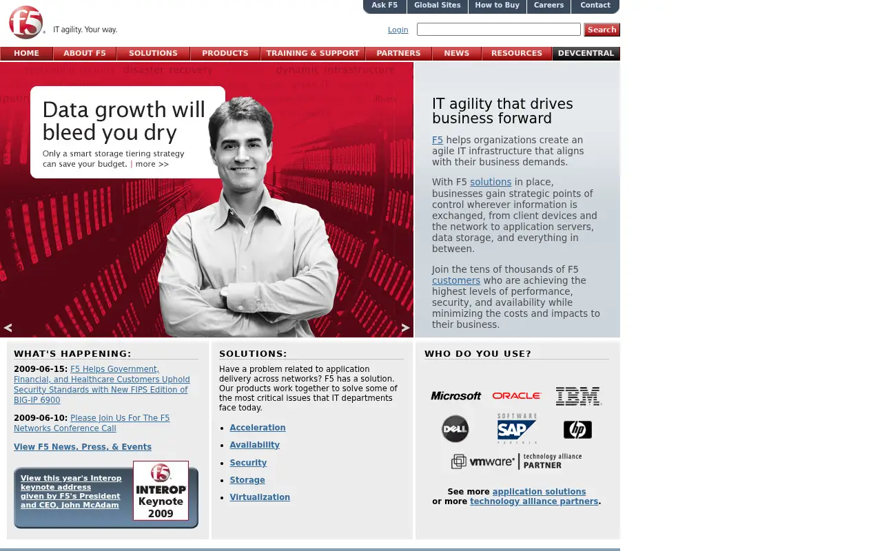 f5.com in 2009