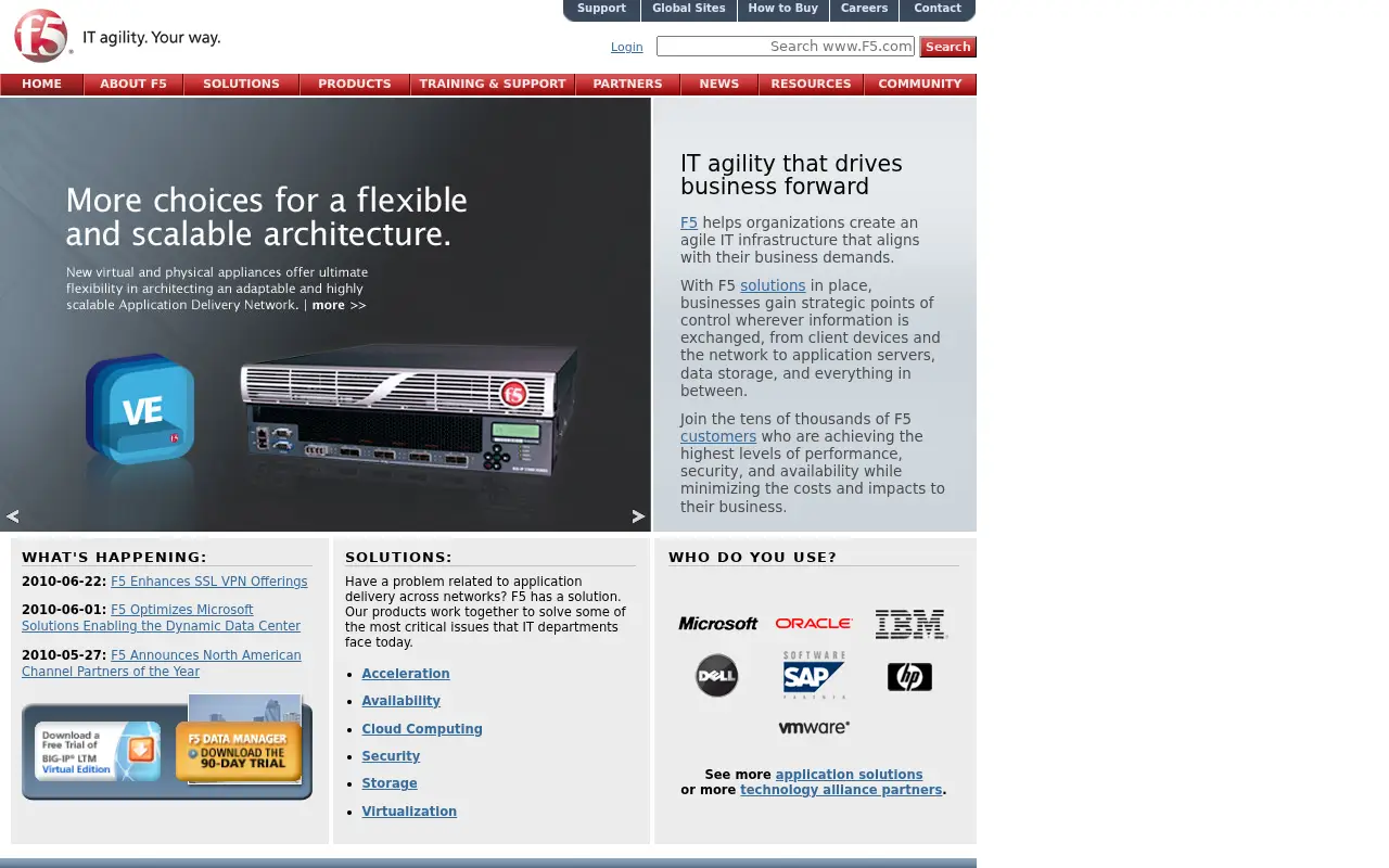 f5.com in 2010