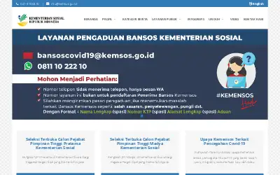 kemensos.go.id in 2020