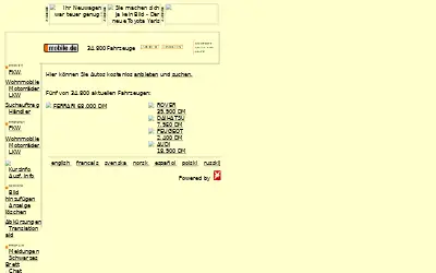 mobile.de in 1999