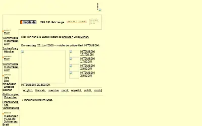 mobile.de in 2000