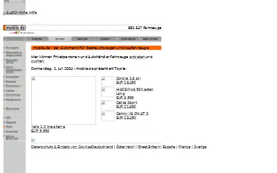 mobile.de in 2004