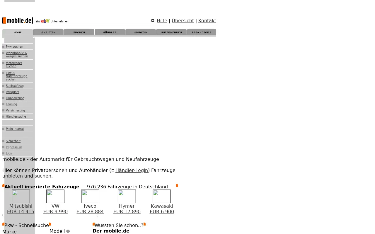 mobile.de on July 1, 2005