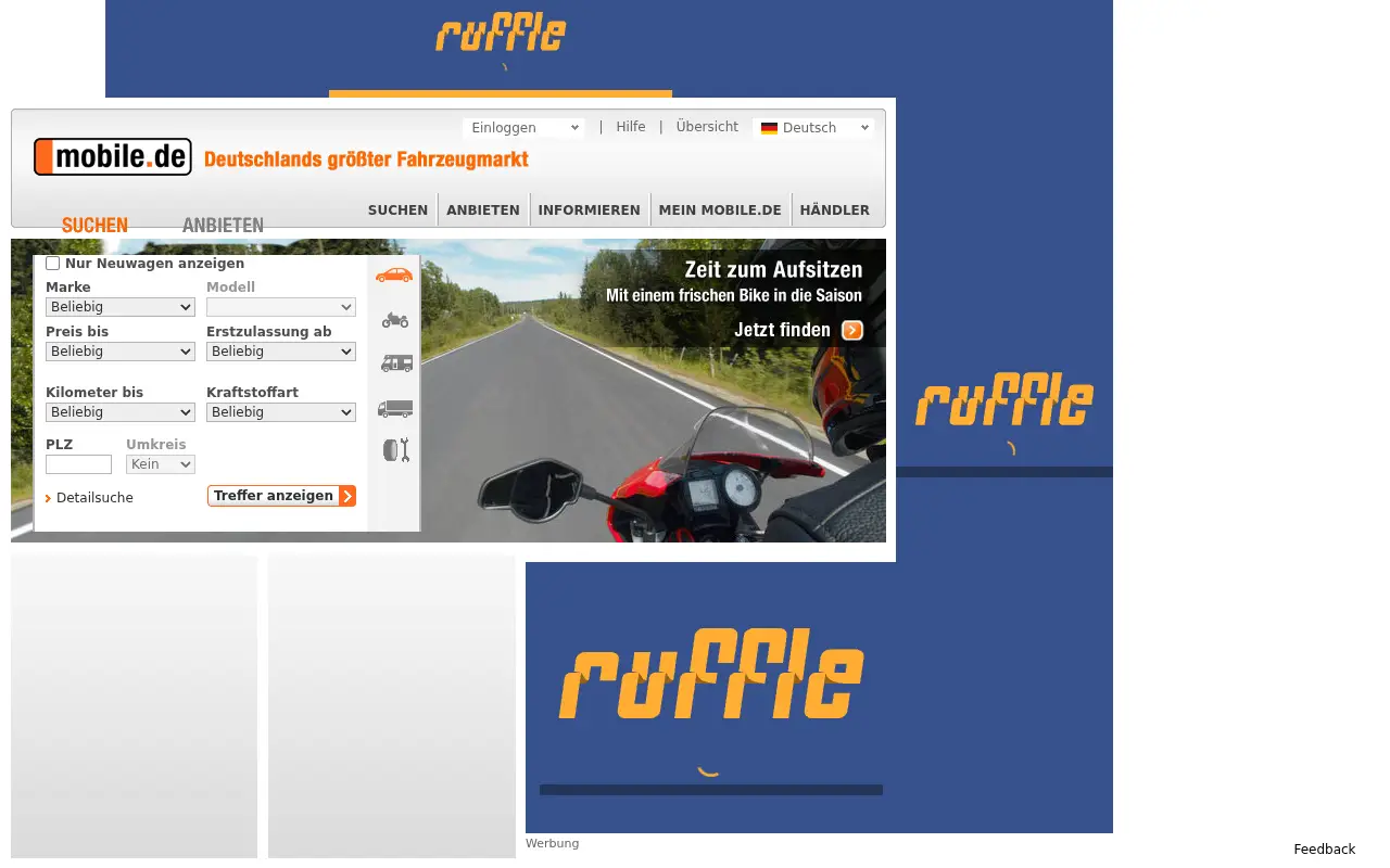 mobile.de in 2012