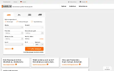 mobile.de in 2016