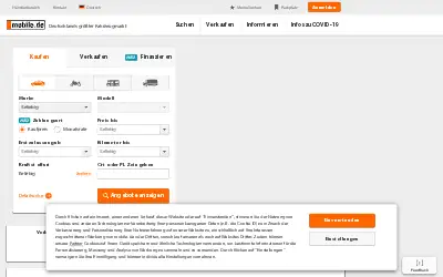 mobile.de in 2020