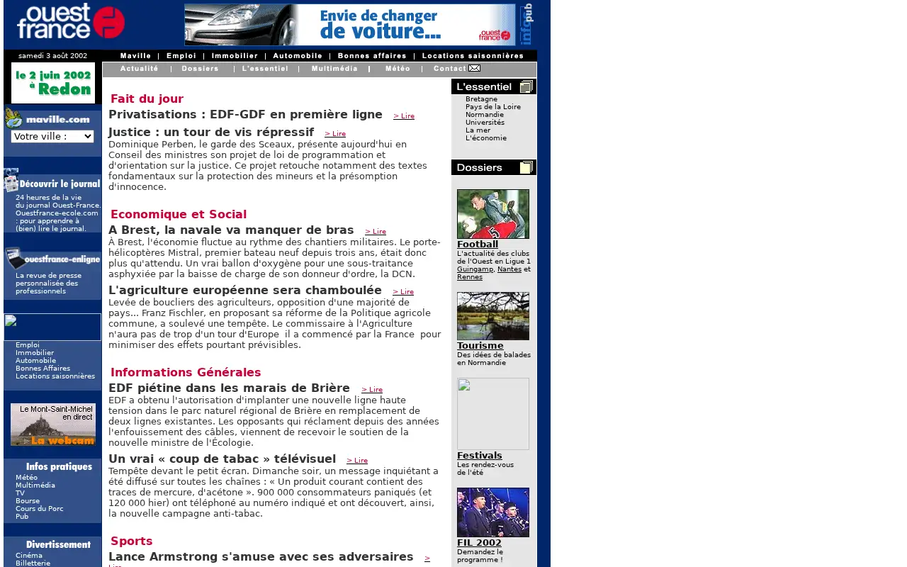 ouest-france.fr on June 5, 2002