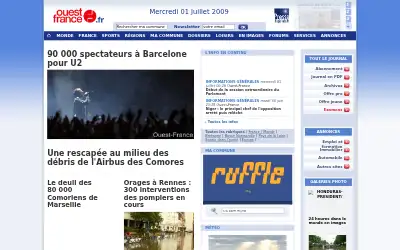 ouest-france.fr in 2009