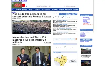 ouest-france.fr in 2010
