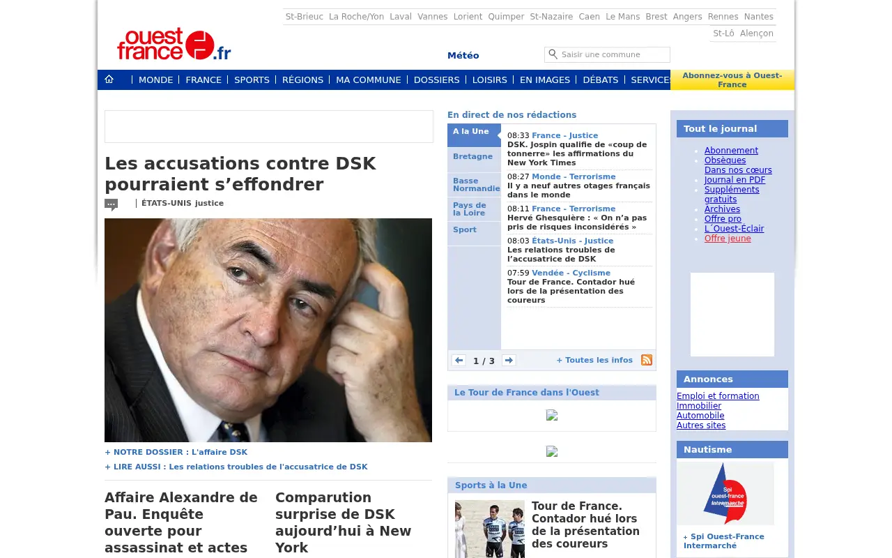 ouest-france.fr on July 1, 2011