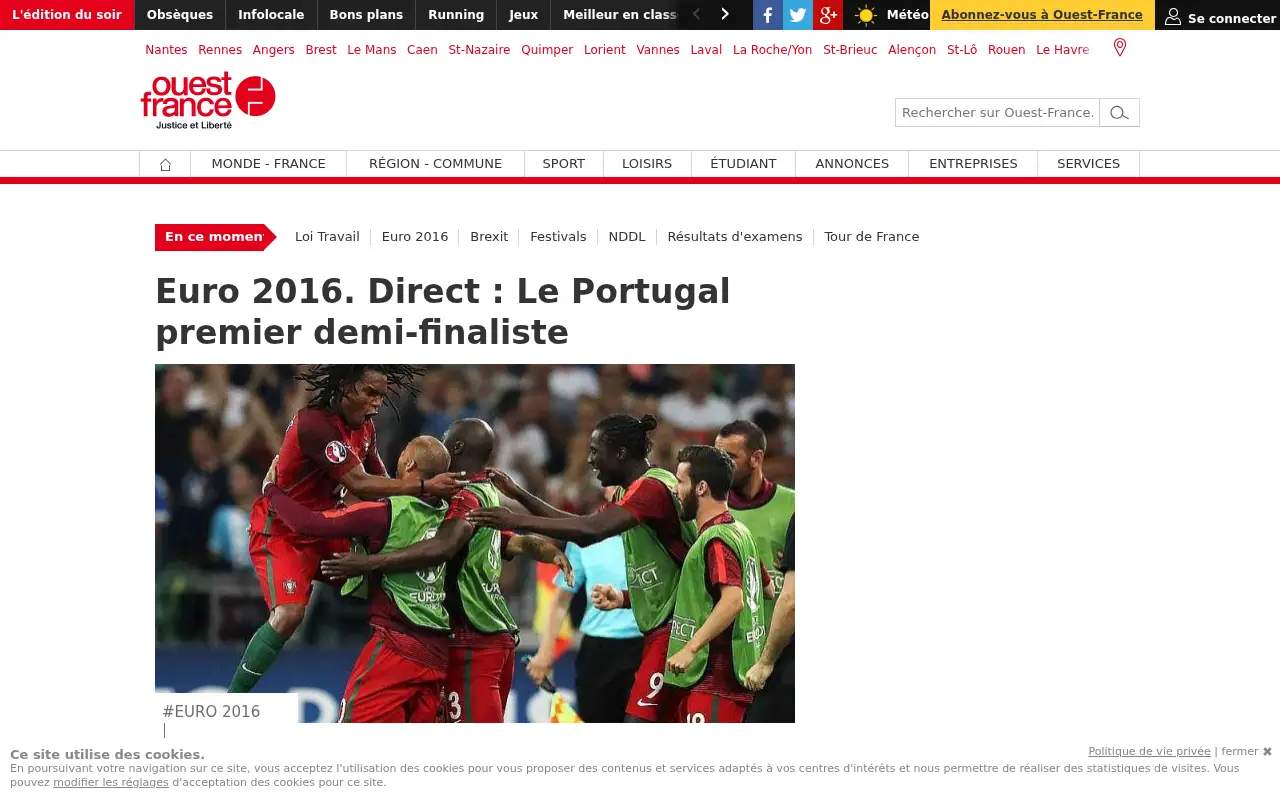 ouest-france.fr on July 1, 2016