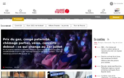 ouest-france.fr in 2021
