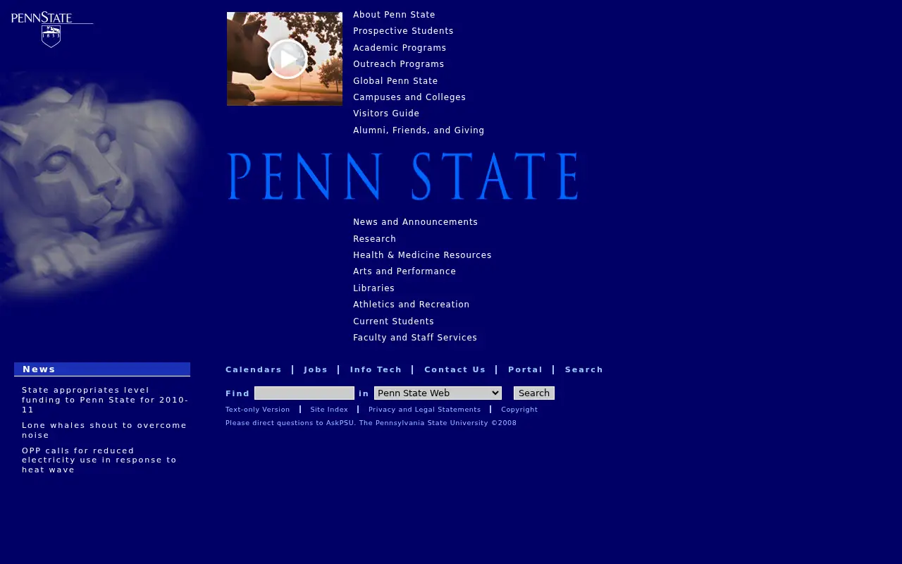 psu.edu in 2010