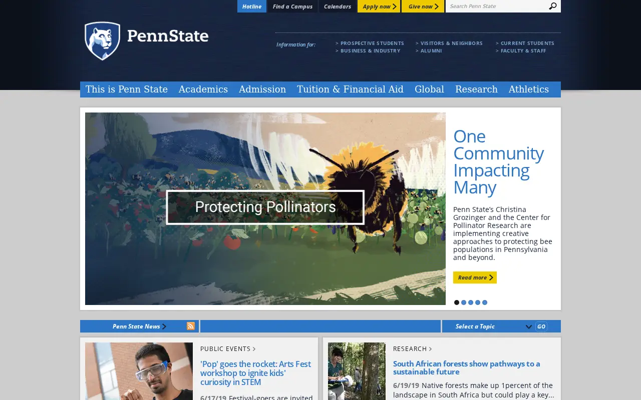 psu.edu in 2019