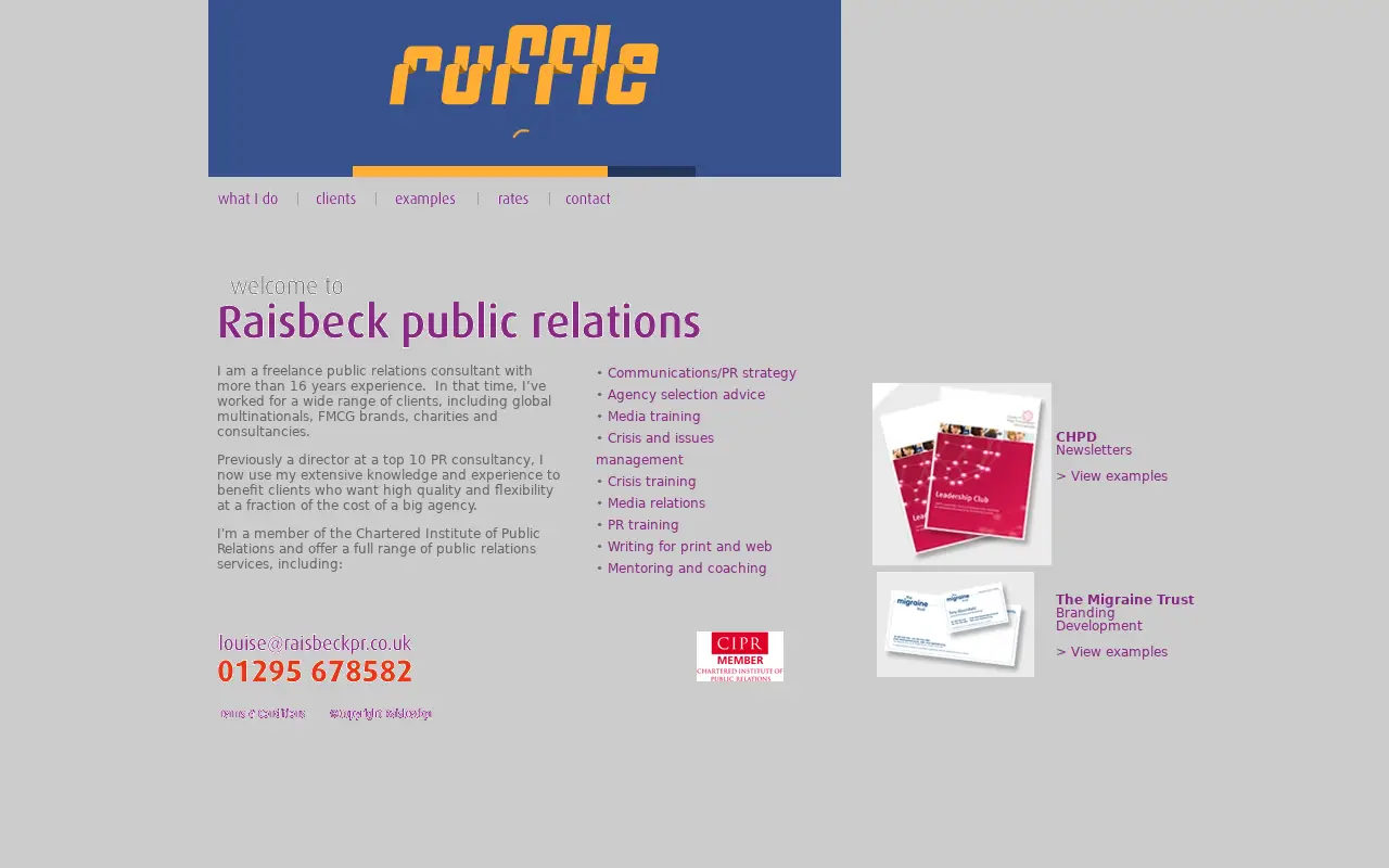 raisbeckpr.co.uk on April 4, 2012