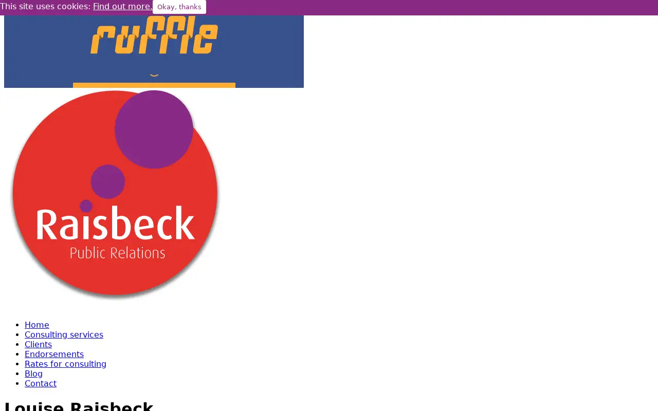raisbeckpr.co.uk in 2020