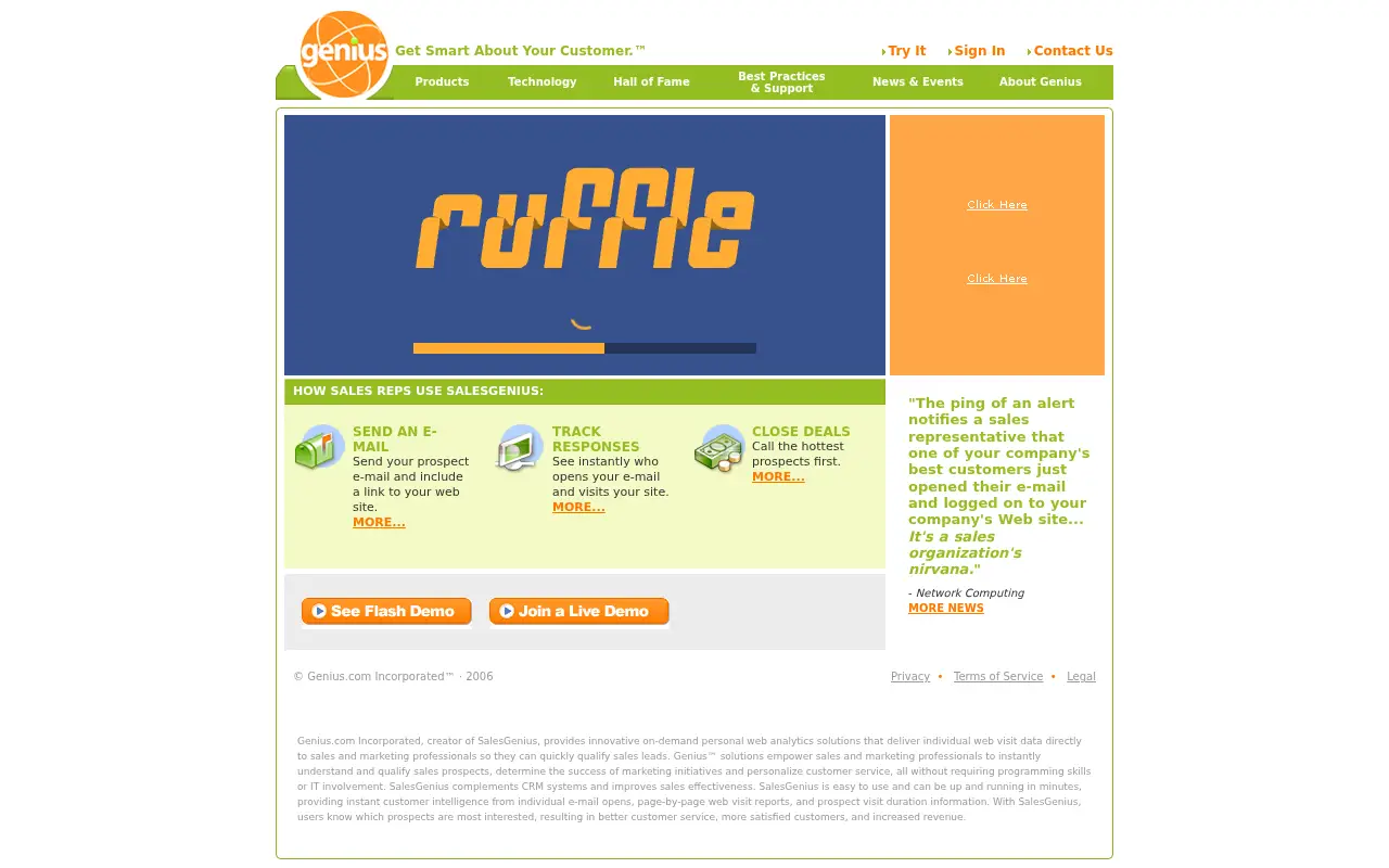 genius.com in 2006
