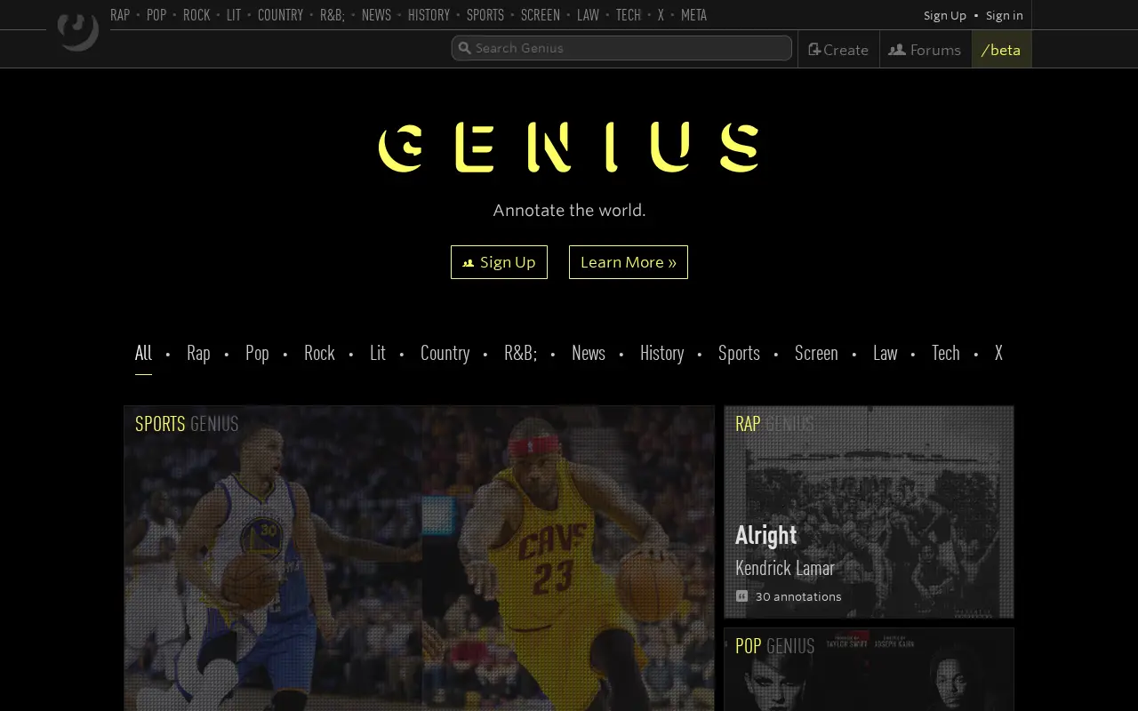 genius.com in 2015