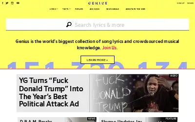 genius.com in 2016